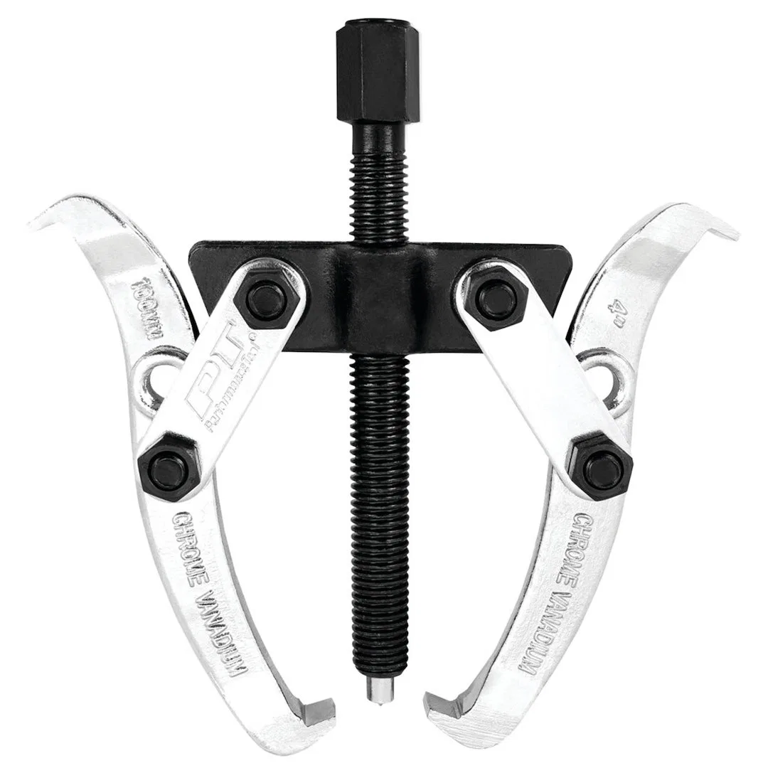 W84500 – PERFORM TOOL Gear Puller, 4 Inch Jaw Spread 2 Jaw Chrome Plated Alloy Steel